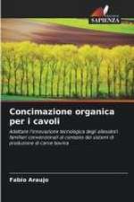 Concimazione organica per i cavoli