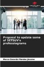 Proposal to update some of SETSUV's professiograms