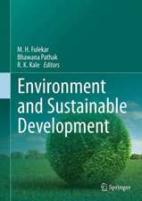 Environment and Sustainable Development