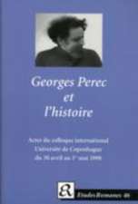 Georges Perec et L'Historie