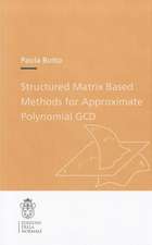 Structured Matrix Based Methods for Approximate Polynomial GCD