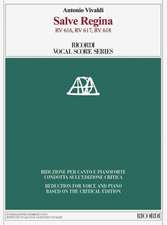 Salve Regina Rv616 Rv617 Rv618 Vocal Score Based on the Critical Edition