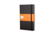 Moleskine Pocket Hardcover Ruled Notebook Black: 9 x 14 cm, 192 pagini