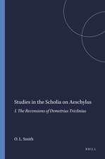 Studies in the Scholia on Aeschylus: I. The Recensions of Demetrius Triclinius