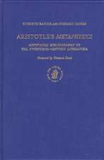 Aristotle's Metaphysics: Annotated Bibliography of the Twentieth-Century Literature