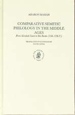 Comparative Semitic Philology in the Middle Ages: From Saʿadiah Gaon to Ibn Barūn (10th-12th C.)