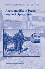 Accountability of Peace Support Operations