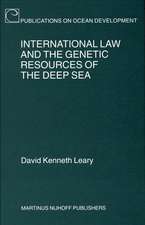 International Law and the Genetic Resources of the Deep Sea