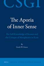 The Aporia of Inner Sense: The Self-Knowledge of Reason and the Critique of Metaphysics in Kant