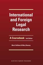 International and Foreign Legal Research