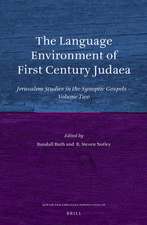 The Language Environment of First Century Judaea: Jerusalem Studies in the Synoptic Gospels—Volume Two