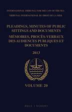 Pleadings, Minutes of Public Sittings and Documents / Mémoires, procès-verbaux des audiences publiques et documents, Volume 20