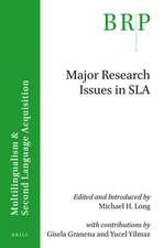 Major research issues in SLA