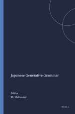 Japanese Generative Grammar