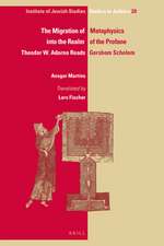 The Migration of Metaphysics into the Realm of the Profane: Theodor W. Adorno Reads Gershom Scholem