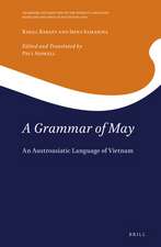 A Grammar of May: An Austroasiatic Language of Vietnam