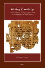 Writing Knowledge: Grammar, Words, and Signs as Scholarship in Ancient Egypt (700 BCE to 300 CE)