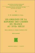 Les origines de la réforme des carmes en France au XVIIième siècle