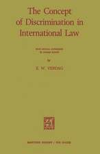 The Concept of Discrimination in International Law: With Special Reference to Human Rights