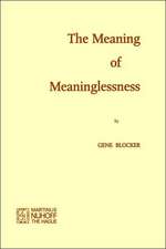 The Meaning of Meaninglessness