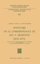 Inventaire de la correspondance de Johannes Fredericus Gronovius (1631-1671)