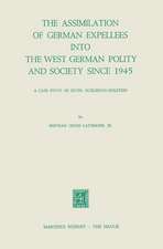 The Assimilation of German Expellees into the West German Polity and Society Since 1945: A Case Study of Eutin, Schleswig-Holstein