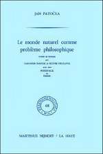 Le monde naturel comme problème philosophique