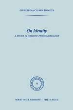 On Identity: A Study in Genetic Phenomenology