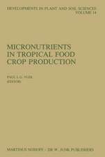 Micronutrients in Tropical Food Crop Production