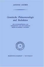 Genetische Phänomenologie und Reduktion