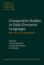 Comparative Studies in Early Germanic Languages