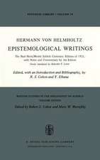 Epistemological Writings: The Paul Hertz/Moritz Schlick centenary edition of 1921, with notes and commentary by the editors