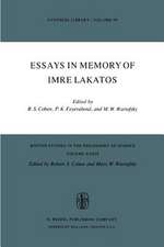 Essays in Memory of Imre Lakatos