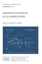 Abundance Effects in Classification: Dedicated to W.W. Morgan