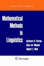 Mathematical Methods in Linguistics