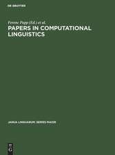 Papers in Computational Linguistics: Proceedings of the 3rd International Meeting on Computational Linguistics held at Debrecen, Hungary