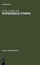 Experience Forms: Their Cultural and Individual Place and Function