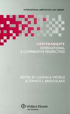 Arbitrability: International & Comparative Perspectives