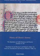 Henry of Ghent's Summa: The Questions on God's Existence and Essence (Articles 21-24)