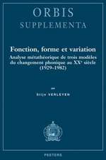 Fonction, Forme Et Variation