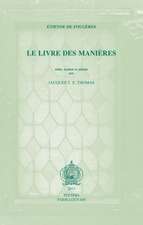 Etienne de Fougeres, Le Livre Des Manieres