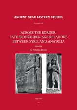 Across the Border: Proceedings of a Symposium Held at the Research Center of Anatolian Stud