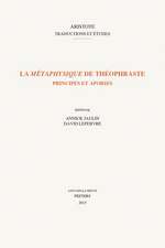 La Metaphysique de Theophraste