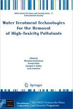 Water Treatment Technologies for the Removal of High-Toxity Pollutants