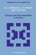 Classical and New Inequalities in Analysis