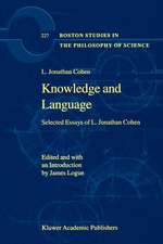 Knowledge and Language: Selected Essays of L. Jonathan Cohen