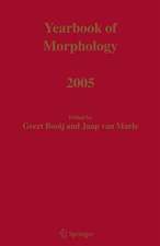 Yearbook of Morphology 2005