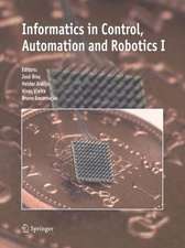 Informatics in Control, Automation and Robotics I