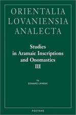 Studies in Aramaic Inscriptions and Onomastics, Vol. II