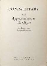 Commentary on Approximations to the Object